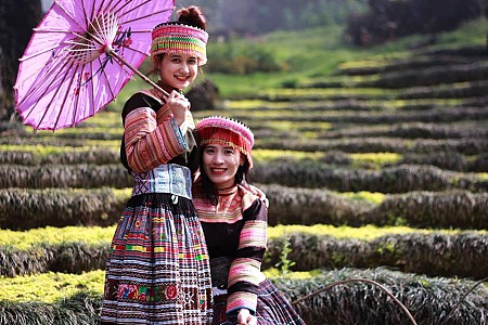 Thác Dải Yếm - Động Sơn Mộc Hương - Bản Dân Tộc H’mông