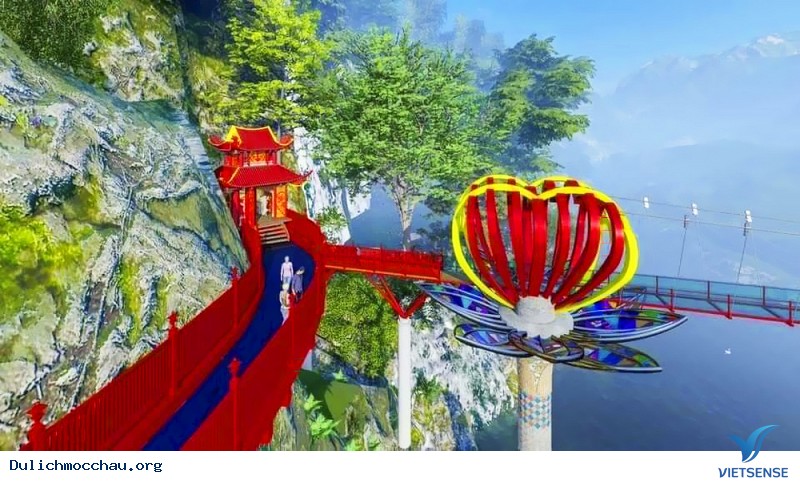 Sẽ có cây cầu kính tình yêu đầu tiên ở Việt Nam được khánh thành tại Mộc Châu - Ảnh 2