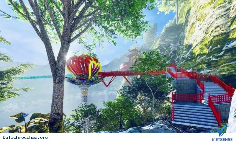 Sẽ có cây cầu kính tình yêu đầu tiên ở Việt Nam được khánh thành tại Mộc Châu - Ảnh 1