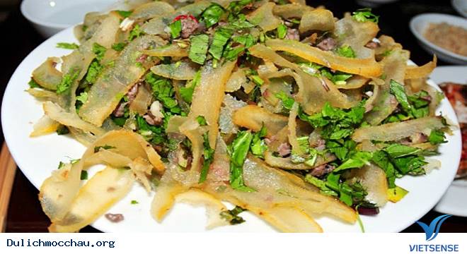 Nộm Da Trâu - Đặc Sản Của Người Dân Tộc Thái Ở Sơn La - Ảnh 3 Nộm Da Trâu - Đặc Sản Của Người Dân Tộc Thái Ở Sơn La - Ảnh 3